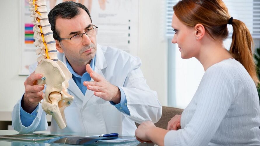 ärztliche Beratung bei Osteochondrose