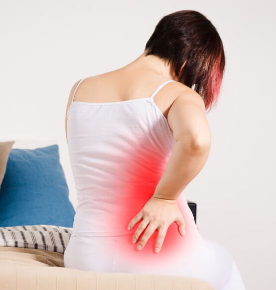 Rückenschmerzen mit lumbaler Osteochondrose